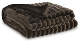 Set of three Ashley Furniture Alsonwell throws featuring soft fabric and stylish patterns, perfect for cozy home decor.