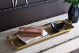 Ashley Furniture posy tray with floral design, rectangular tray perfect for serving or decorative display.
