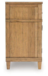 Ashley Furniture Sharlance 81-inch TV stand with open shelving and cabinet storage in a contemporary design.
