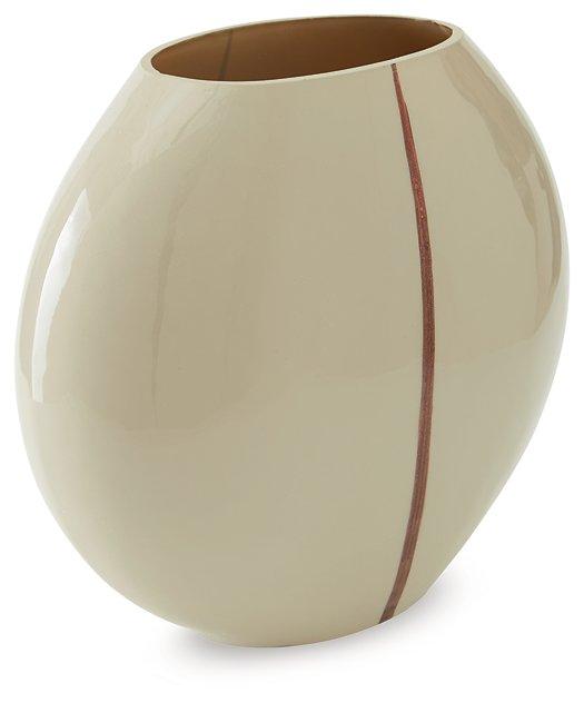 Sheabourne vase by Ashley Furniture, decorative ceramic vase with a sleek design, ideal for home décor or floral arrangements.