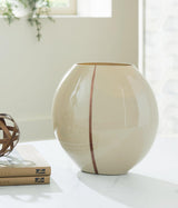 Sheabourne Vase by Ashley Furniture, elegant ceramic vase with a smooth finish, perfect for home decor displays.