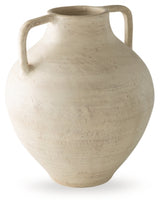 Ashley Furniture Justy Vase, decorative ceramic vase with a sleek design, displayed on a neutral background.