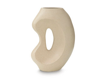 Ashley Furniture Odion vase featuring a sleek, modern design with a smooth surface and neutral color.