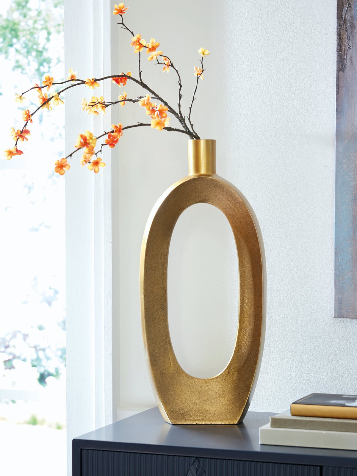 Ashley Furniture Lawtonville Vase, ceramic decorative vase with textured finish, shown in a neutral color, perfect for tabletop display.