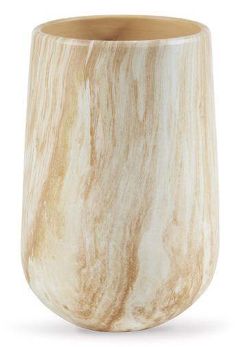 Ashley Furniture Cammen Vase featuring a sleek ceramic design with a smooth finish, perfect for modern home decor.