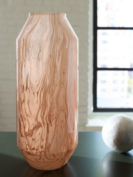Elegant Dushby Vase by Ashley Furniture, featuring a sleek ceramic design with a glossy finish and modern shape.