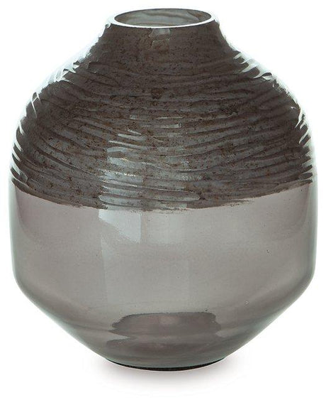 Harpwick Vase by Ashley Furniture featuring a sleek, modern design with a smooth, curved shape and neutral finish.