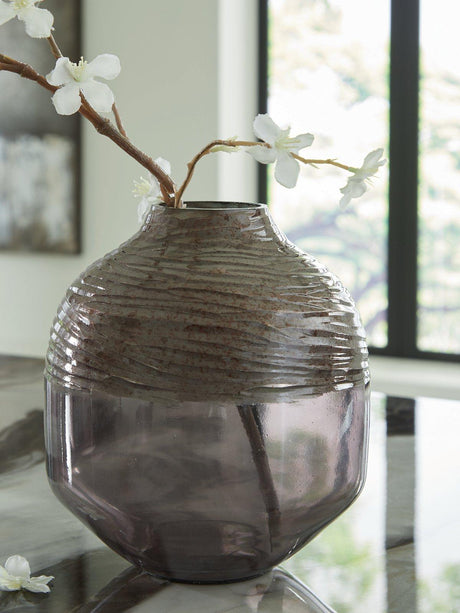 Harpwick Vase by Ashley Furniture, elegant ceramic vase with a smooth finish and classic design, suitable for home decor.
