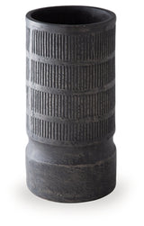 Ashley Furniture Beninworth Vase with a textured ceramic design in earthy tones displayed on a decorative surface.