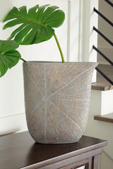 Set of two Ashley Furniture Ardenley vases with elegant, textured design on a neutral background.