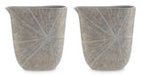 Set of two Ashley Furniture Ardenley vases with elegant ceramic design, perfect for decorative display or floral arrangements.