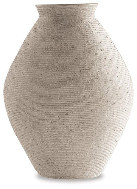 Elegant Hannela vase by Ashley Furniture, featuring a sleek design and smooth finish, perfect for modern home decor.