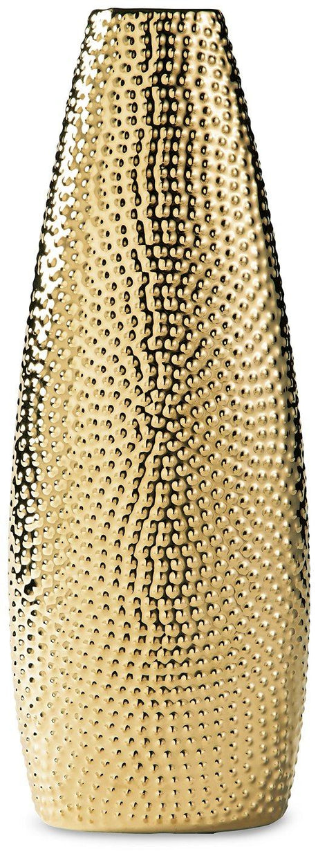 Elegant Efim Vase by Ashley Furniture featuring a sleek, modern design in neutral tones, perfect for contemporary home decor.