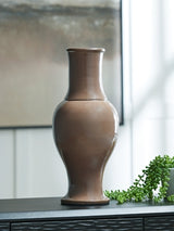 Ashley Furniture Tillmer Vase, decorative ceramic vase with a textured finish, shown in a close-up crop image.