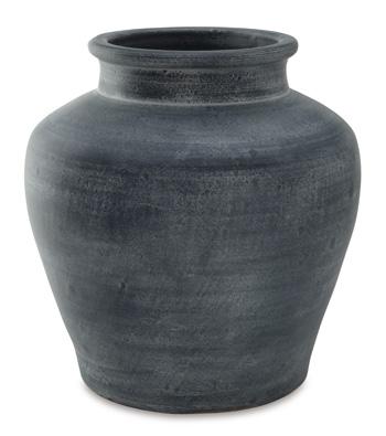 Ashley Furniture Meadie Vase with a sleek, modern design, featuring a smooth surface and elegant shape suitable for home decor.