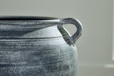 Ashley Furniture Meadie Vase, decorative ceramic vase with a sleek design, suitable for home decor or floral arrangements.