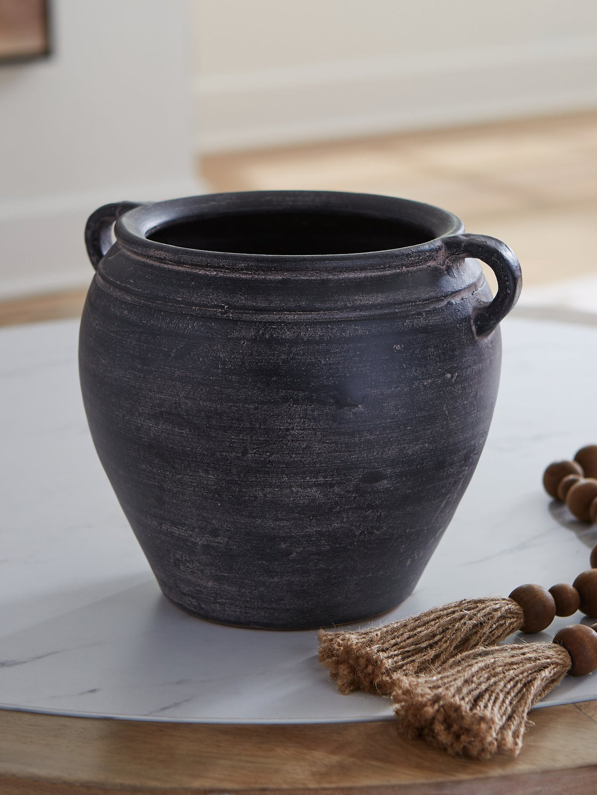 Ashley Furniture Meadie Vase, decorative ceramic vase with a textured design, displayed on a neutral background.