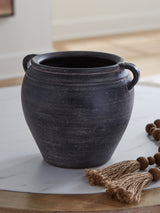 Ashley Furniture Meadie Vase, decorative ceramic vase with a textured design, displayed on a neutral background.