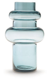 Ashley Furniture Vallmen Vase, decorative ceramic vase with a sleek design, featuring a glossy finish and neutral color.