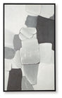 Ashley Furniture Adilson Wall Art featuring abstract, modern design in neutral tones for stylish home decor.