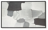 Ashley Furniture Adilson Wall Art featuring abstract design in neutral tones, suitable for modern home decor.