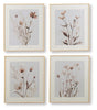 Set of four Chettings Wall Art pieces by Ashley Furniture, featuring contemporary abstract designs in neutral tones.