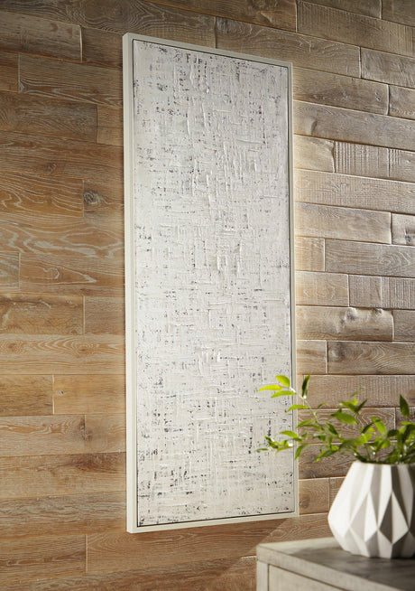 Modern Daxonport wall art by Ashley Furniture featuring abstract designs in neutral tones for stylish home decor.