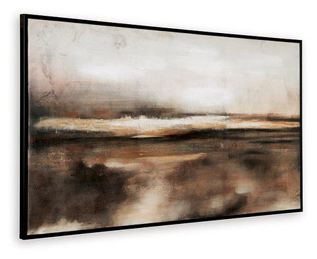 Ashley Furniture Drewland Wall Art featuring abstract floral design, modern decor piece for living rooms or bedrooms