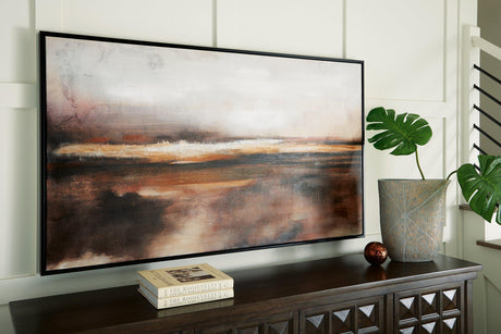 Ashley Furniture Drewland Wall Art featuring a modern, abstract design suitable for contemporary home decor.
