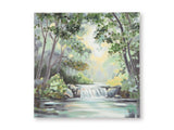 Ashley Furniture Evermaddick Wall Art featuring abstract design with vibrant colors on a neutral background.