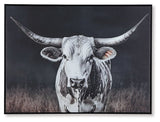 Ashley Furniture Harlandale Wall Art featuring a vibrant, abstract design for modern home decor.