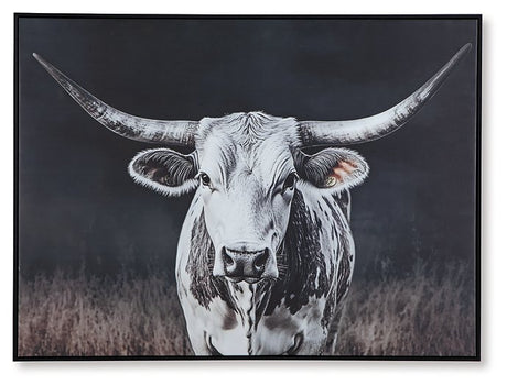 Ashley Furniture Harlandale Wall Art featuring a vibrant, abstract design for modern home decor.