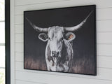 Ashley Furniture Harlandale wall art featuring a modern abstract design on a canvas, ideal for enhancing home decor.