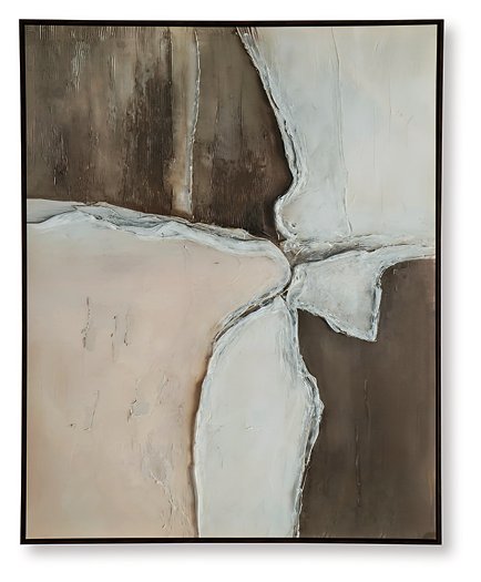 Ashley Furniture Junward wall art featuring a modern, abstract design suitable for contemporary home decor.