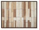 Ashley Furniture Kalanmore wall art featuring a modern, abstract design in neutral tones, suitable for contemporary home decor.