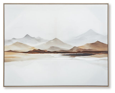 Ashley Furniture Karalen wall art featuring a modern, abstract design suitable for contemporary home decor.
