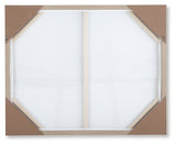 Ashley Furniture Karalen Wall Art featuring a modern, abstract design in neutral tones, ideal for contemporary home decor.