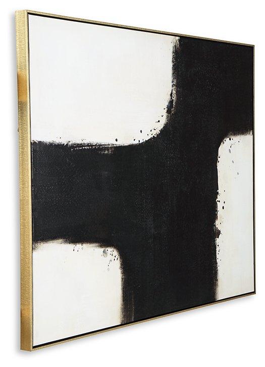 Reighlea wall art by Ashley Furniture featuring a modern, abstract design suitable for contemporary home decor.