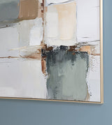 Detailed view of Ashley Furniture Trailport Wall Art showcasing modern landscape design in vibrant colors.