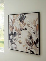 Ashley Furniture Trulow wall art featuring a modern, abstract design on a neutral background, suitable for contemporary home decor.