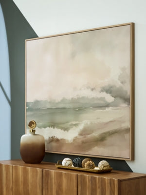 Ashley Furniture Vallus Wall Art, modern decorative wall art piece with abstract design in neutral tones.