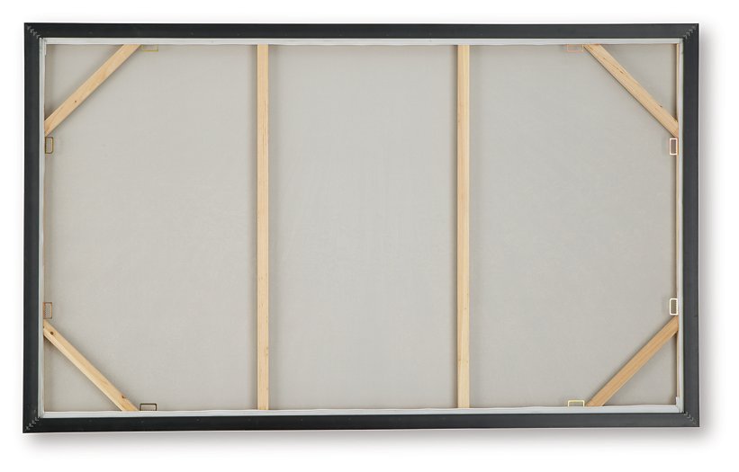 Ashley Furniture Waldard Wall Art featuring modern abstract design in neutral tones for stylish home decor