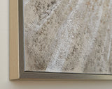 Ashley Furniture Waldard Wall Art featuring modern abstract design on a neutral-toned canvas for stylish home decor.