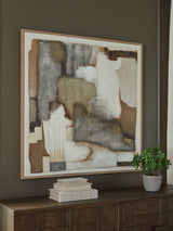 Ashley Furniture Wylander Wall Art featuring a modern abstract design on canvas for stylish home decor.