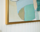 Ashley Furniture Wynburn Wall Art featuring a modern abstract design on a neutral-toned canvas for stylish home decor.