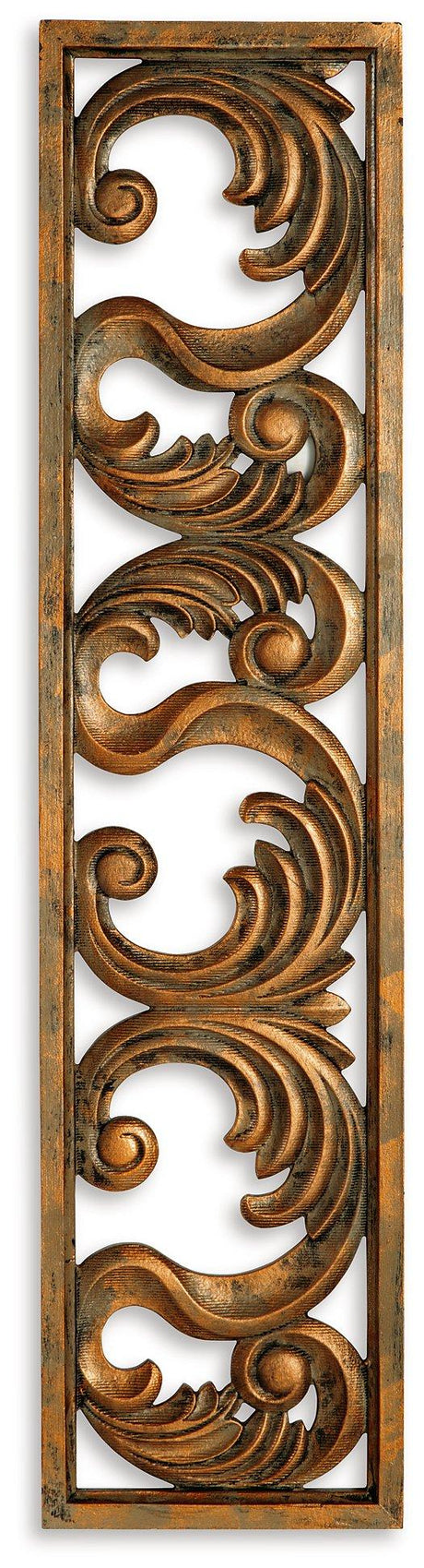 Ashley Furniture Candelario Wall Decor featuring rustic wooden accents and decorative candle holders for stylish home decor