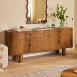 Article - Adel 71" sideboard (Smoked Oak