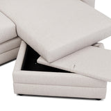 ARTICLE - Riley 84" Reversible Storage Sectional (Napa White)