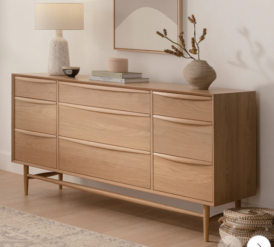 ARTICLE - Lenia 9-Drawer Dresser (White Oak)