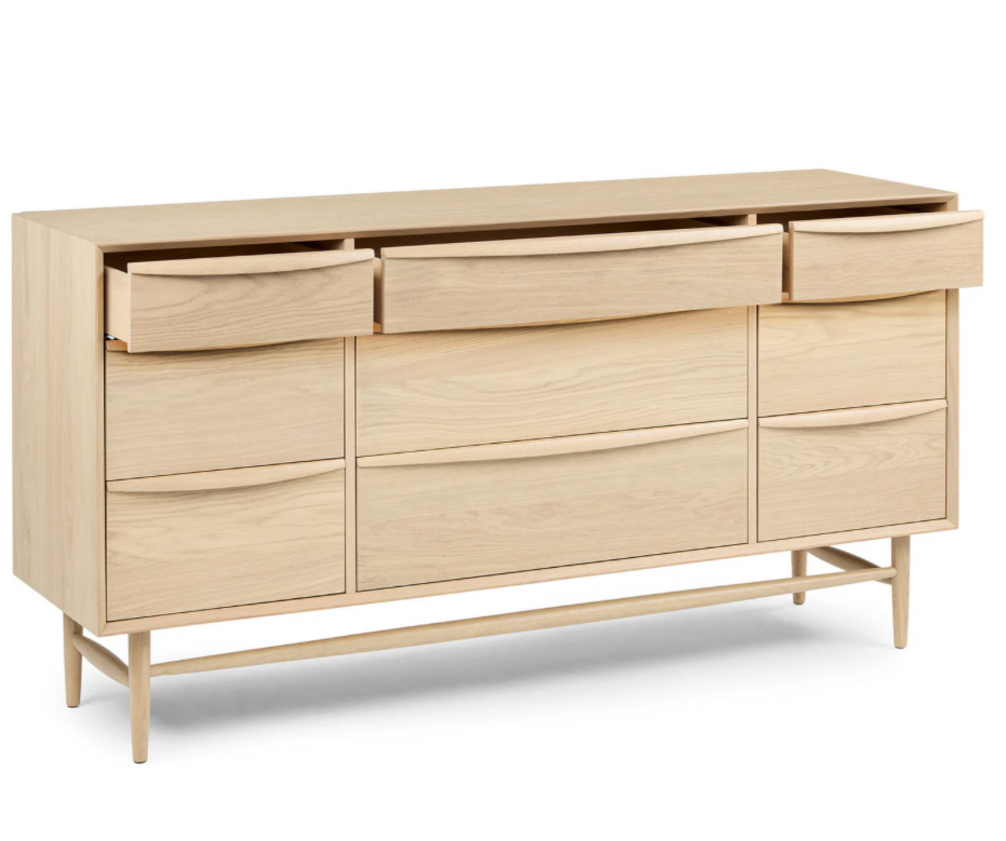 ARTICLE - Lenia 9-Drawer Dresser (White Oak)